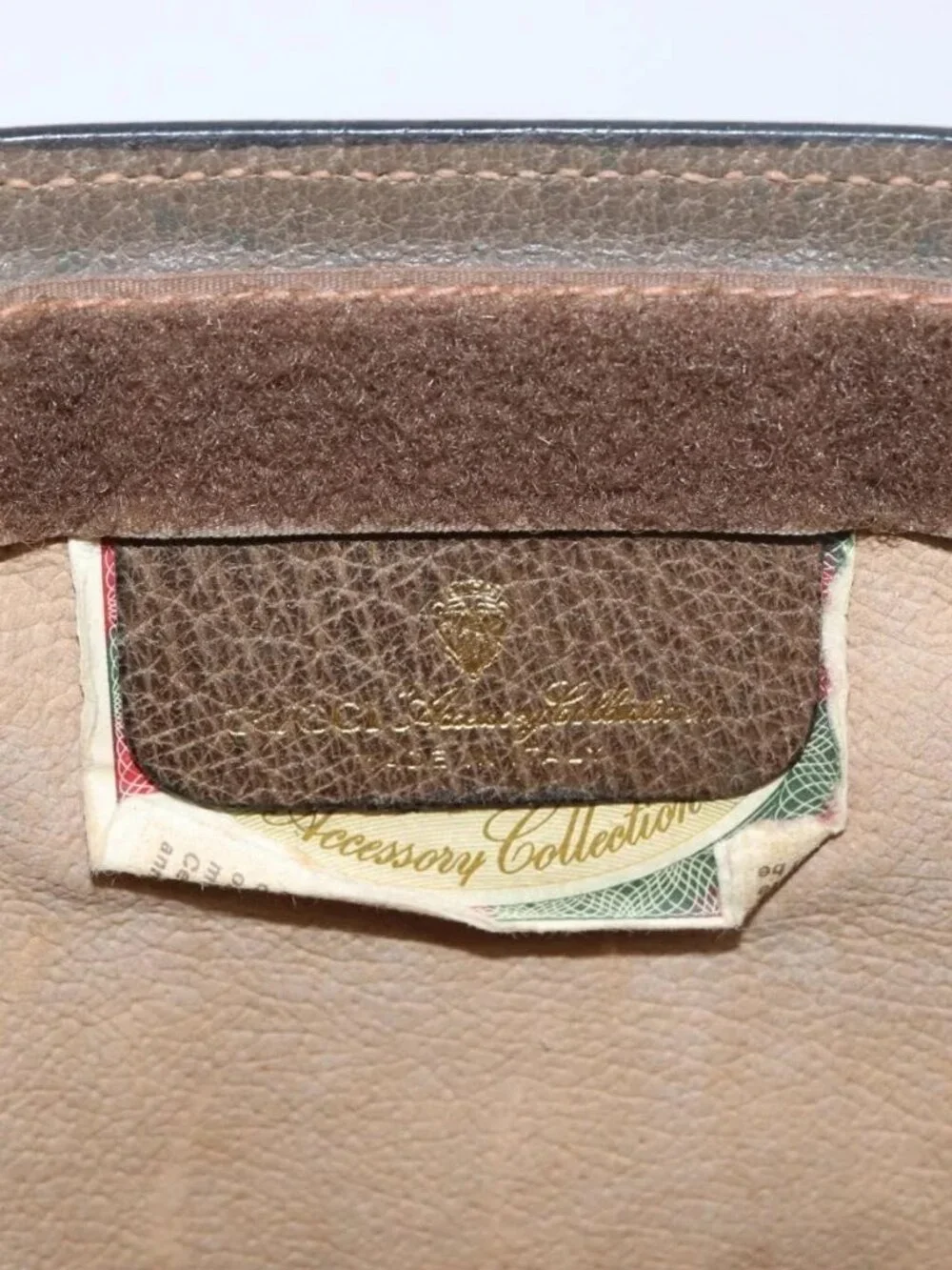 GUCCI GG Supreme Web Sherry Line Clutch Bag PVC Beige 89 01 002 Auth ti3823